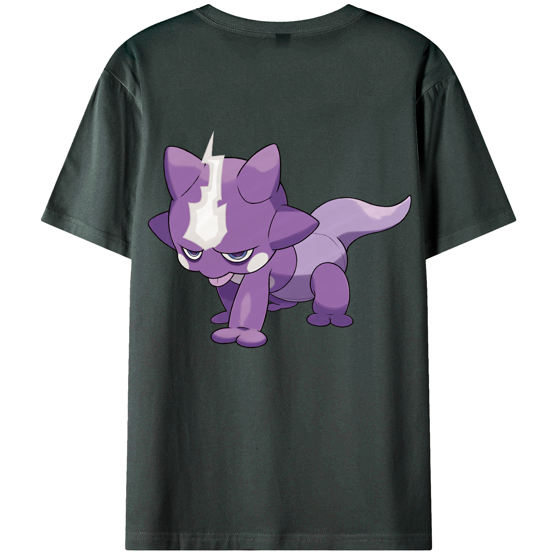 （画像用） ポケットモンスター Pokémon 綿100％ メンズ半袖Tシャツ（バックプリント） 通気性